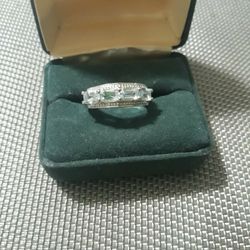 Genuine Blue Topaz Ring .925 (2.40 Carat Sz8