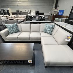Genuine Leather Sectional