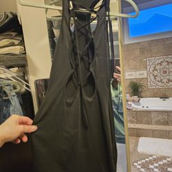 Lace Up Front Club Dress Small