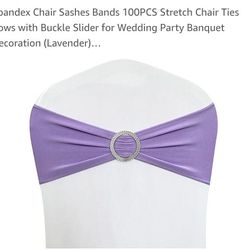 100 Pack Sashes For Chairs Lilac 