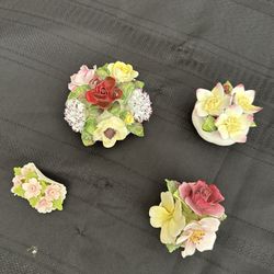 Porcelain Flower Figurines