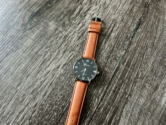 Men’s Watch Black Silver Brown NEW