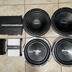 Subwoofers Amps Boxes Rockford Fosgage Taramps Alpine