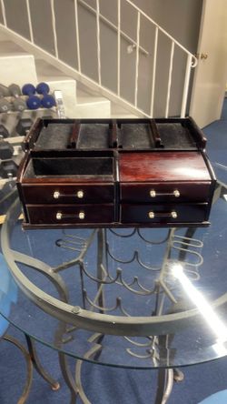 Cherrywood Jewelry Trinket Box Watch