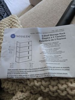 5 shelf storage rack