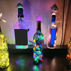 Handmade Upcycled Bottle Lights 