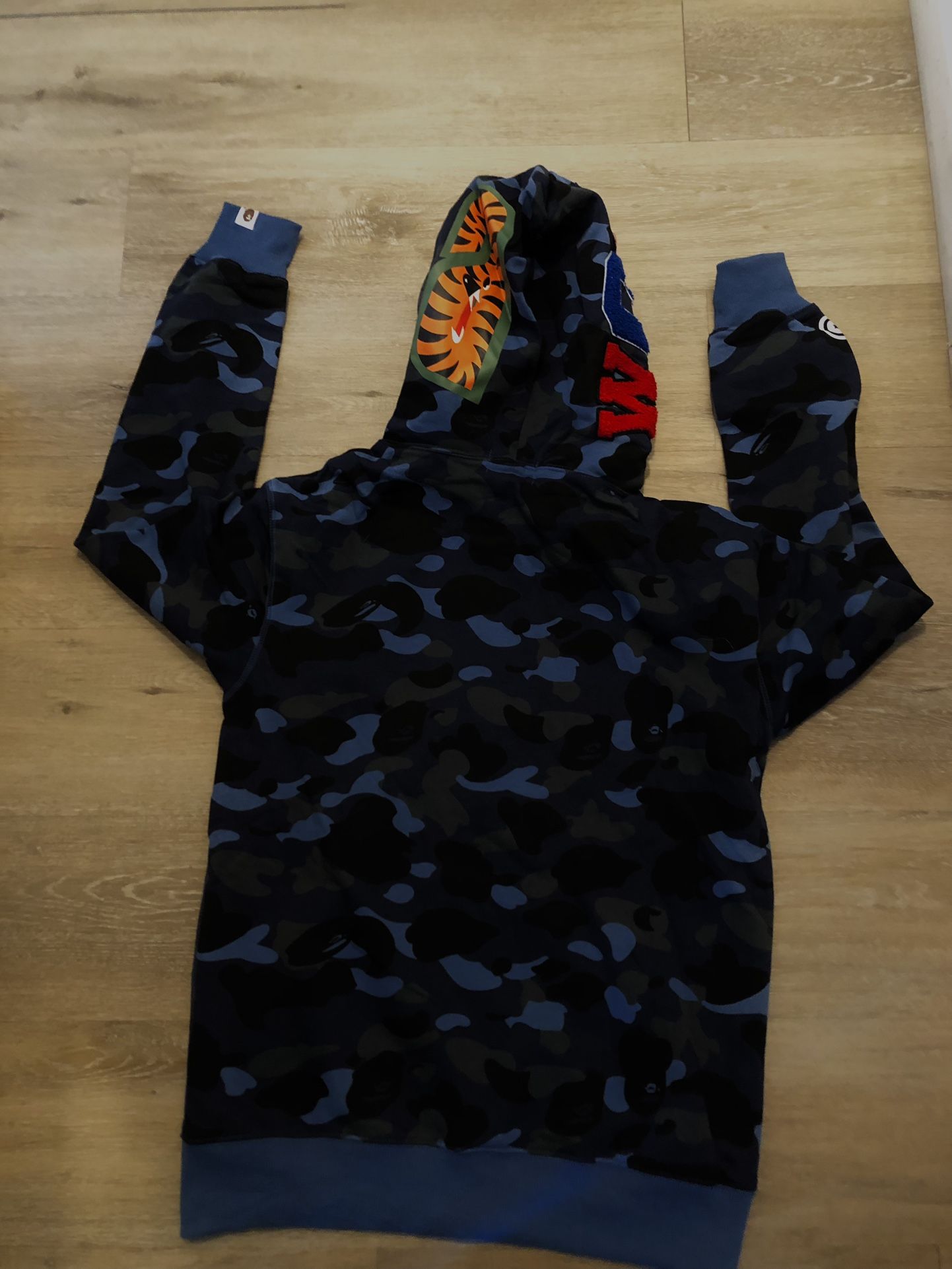 Xl Navy Blue Bape Hoodie