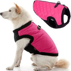 “New”Pink Dog Bomber Vest(zip Up)dual D Ring Leash “Water Resistant”(Sz Small)retail$29