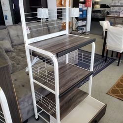 New Microwave Kitchen Pantry Shelving Storage Cabinet Available In Other Colors 