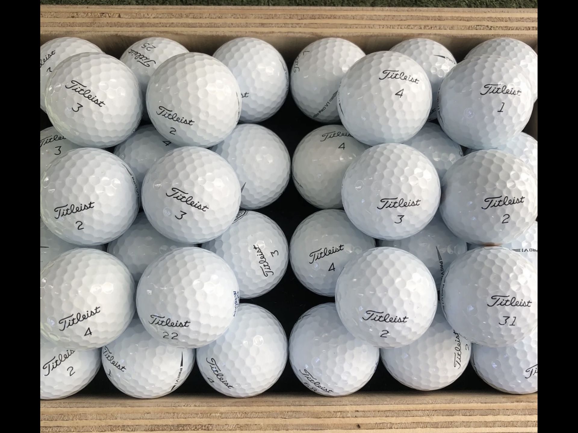 Titleist Pro V1 and ProV1x Golf Balls in Mint (AAAAA) condition