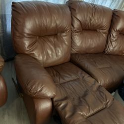 Leather Recliner Sofa And Recliner 