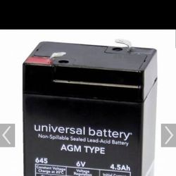 UPG #645 4.5Ah Sealed Lead Acid Battery 6 Volts 4 pack