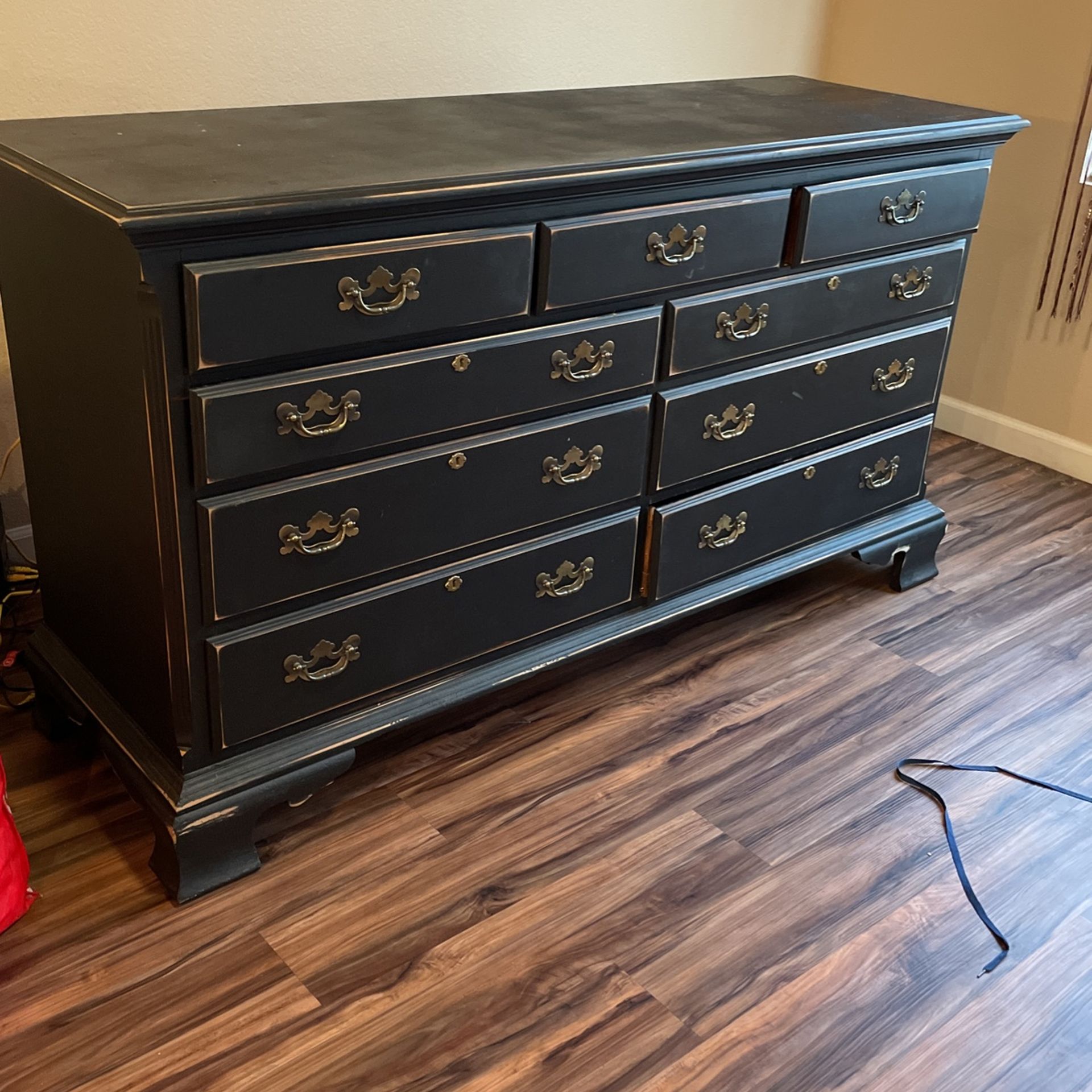 Black antique Dresser