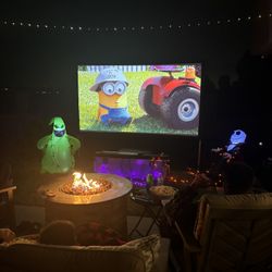 Movie Night Projector Screen