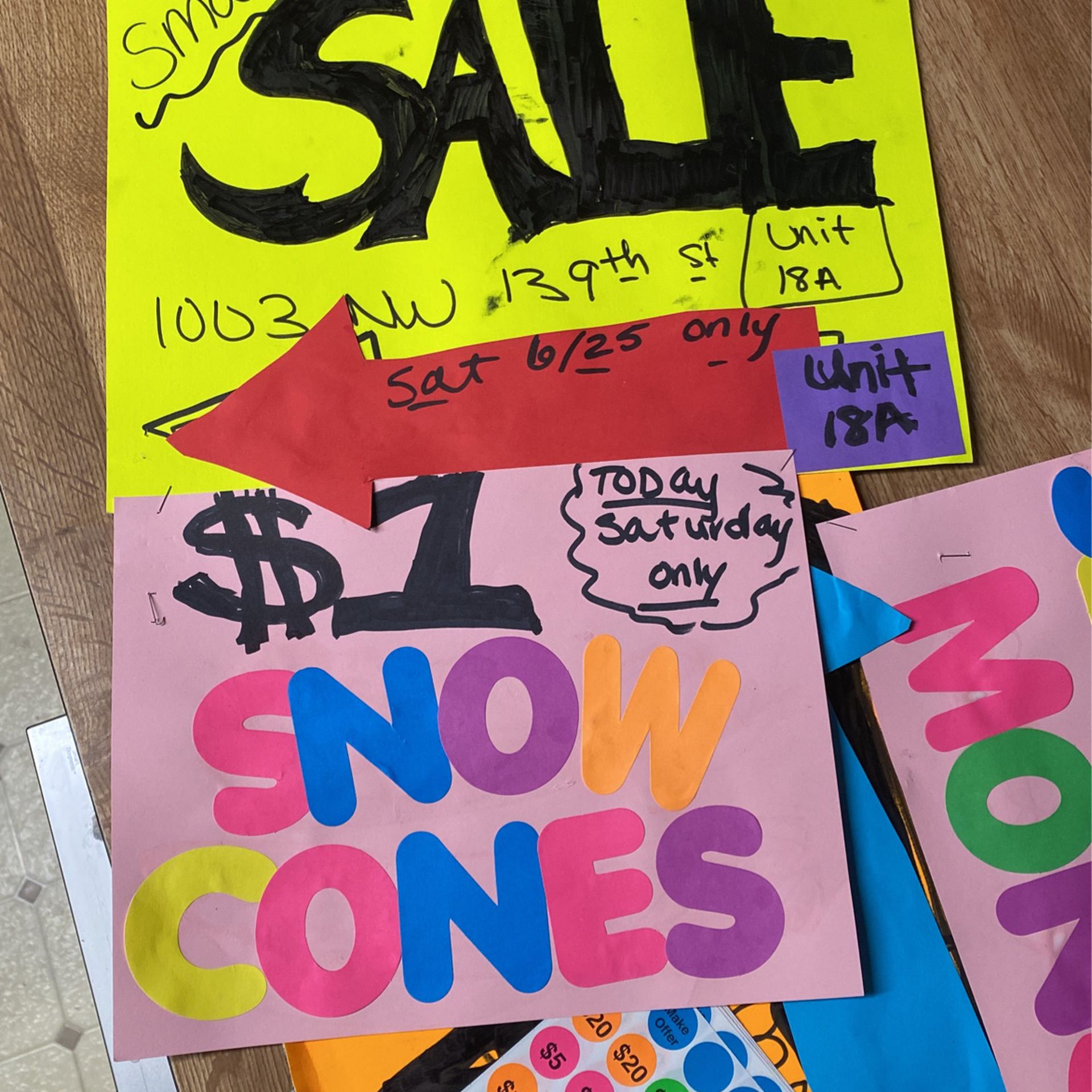 Yard Sale Today Only!!! $1 Snow Comes Too!!! 
