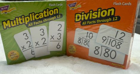 Multiplication And Division Flash Cards 