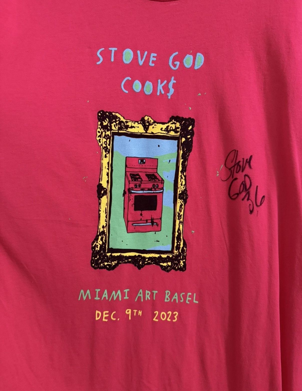Stove God Cooks Signed T Shirt 