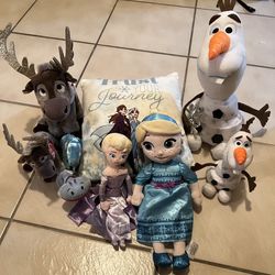 Frozen Plush Toy Set - Blue, White, Brown