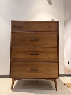 Mid-Century-Style Four-Drawer Dresser