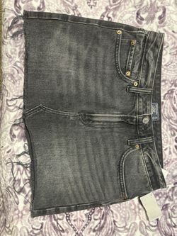 Abercrombie & Fitch Denim Mini Skirt Black