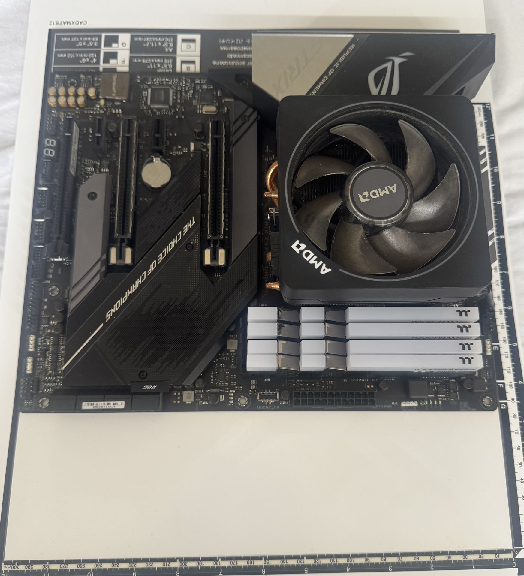 ASUS ROG Strix X570-E Gaming ATX Motherboard- PCIe 4.0, AMD Ryzen 7 3800X 8-Core, 16-Thread Unlocked, DDR4 3600MHz 32GB (8GB x 4)
