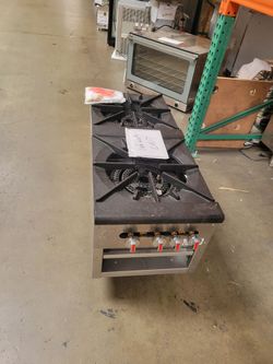 NSF 18ins double hole stock pot range HS-1D