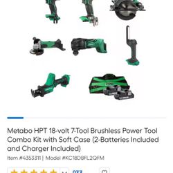 Metabo 18v 7pc Combo Set