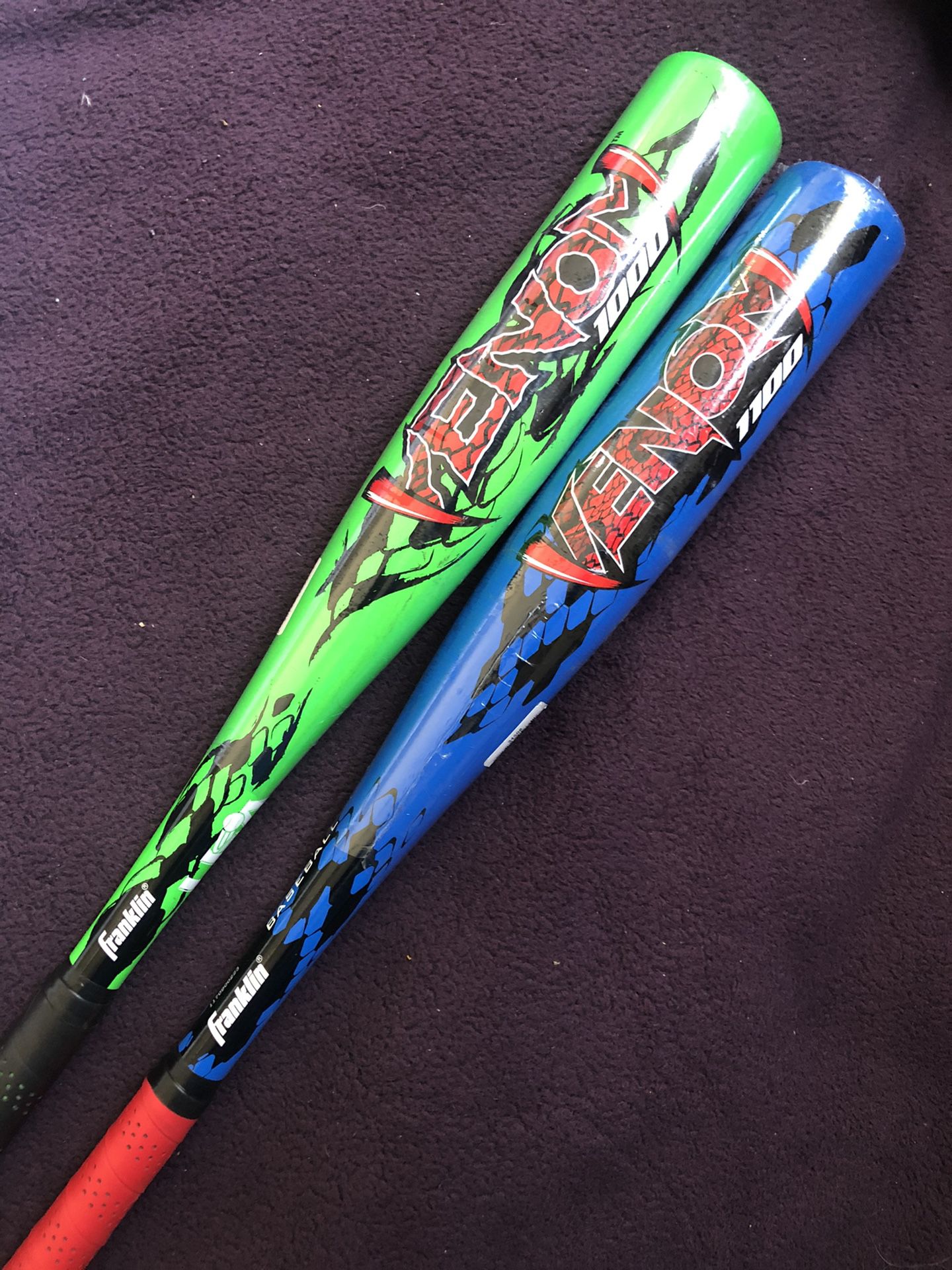 2 Rawlings Venom USA Tee-Ball Baseball Bats