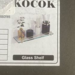 Gold Glass Shelf