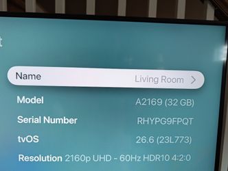 Apple 32gb Tv 2nd generation 4k