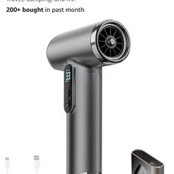 Cordless Hair Dryer, 15000mAh Battery, Rechargeable Hair Dryer, 3 Adjustable Hot and Cold Wind, Used for Travel, Camping, and RV.