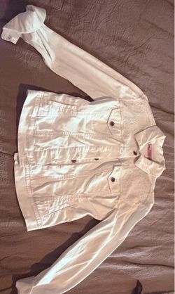 Lacey white jean jacket