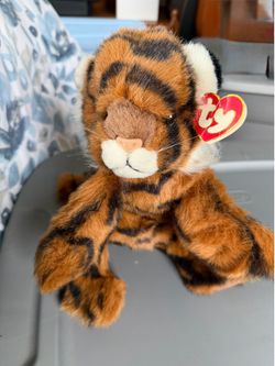 Tiger, plush beanie baby
