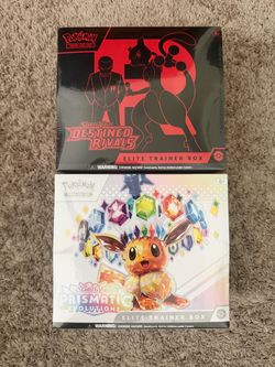 Pokemon Prismatic Evolutions & Destined Rivals ETBs - Sealed