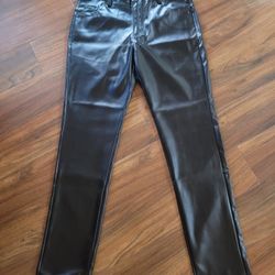 Mens Leather Dress Pants 
