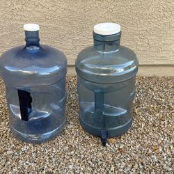 2 Five Gallon Water Bottles