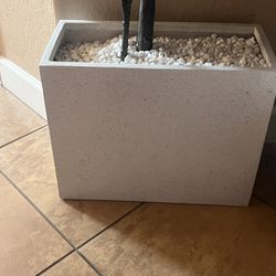 White Tree Planter