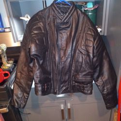 Leather Motorcycle Riding Jacket No Tears No Holes No Cuts No Scratches No Rips It's Like Brand New I'm Asking $80