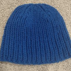 Hand Knit Thick Beanie, Medium Size, Acrylic