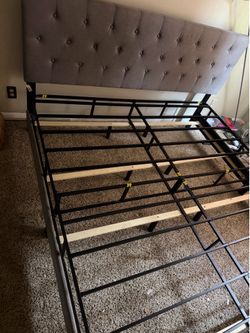 king size Bed frame/ Box spring