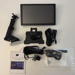 9” Wireless Apple CarPlay & Android Auto Touchscreen + 4K Dual Dash Cam