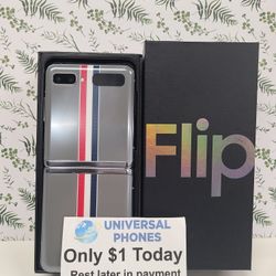 Samsung Galaxy Z Flip 3 Unlocked, FREE Smartwach/ Headphones. Pay $1 Today Rest in payments. NO CREDIT NEEDED FINANCING