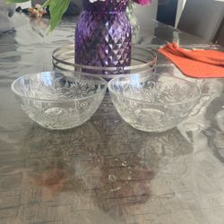 Princess  house Little Bowls New 2 Pieces 