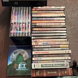 Samsung Dvd Player With Dvds And Hdmi Cable
