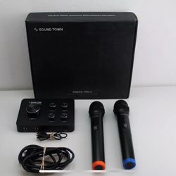 Sound Town SWM15-HBT Karaoke with two cordless microphones