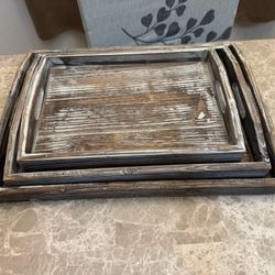 Serving Trays (Small, Medium, And Large) Rustic