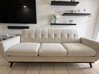 Mid Century Modern sofa Elegante sofa de 3 asientos.