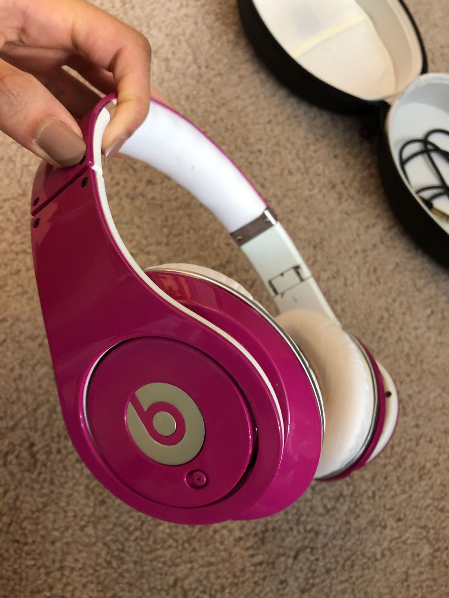 Pink Dre Beats Headphones (wired)