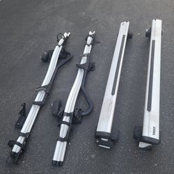 Thule Roof Rack With 2 Thule Bike Racks