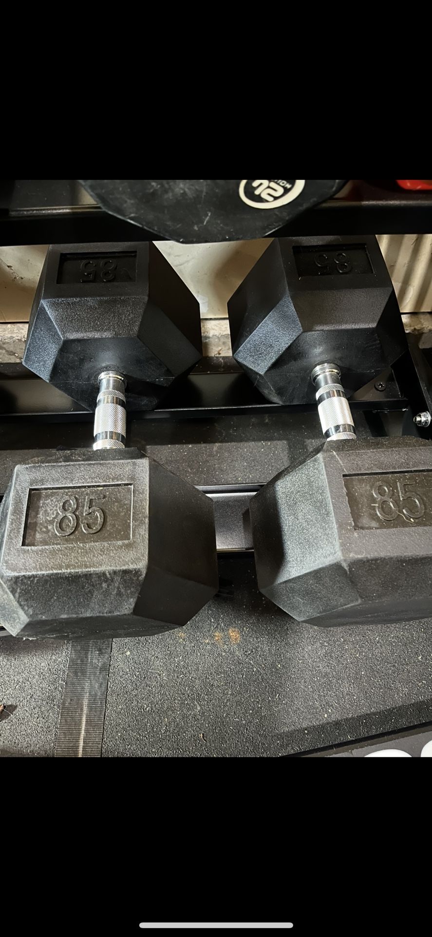 Rep Fitness 85lb Dumbbells